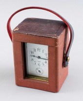 "JUST" CARRIAGE CLOCK IN CASE