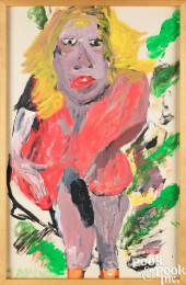 JUSTIN MCCARTHY, OIL ON PAPER