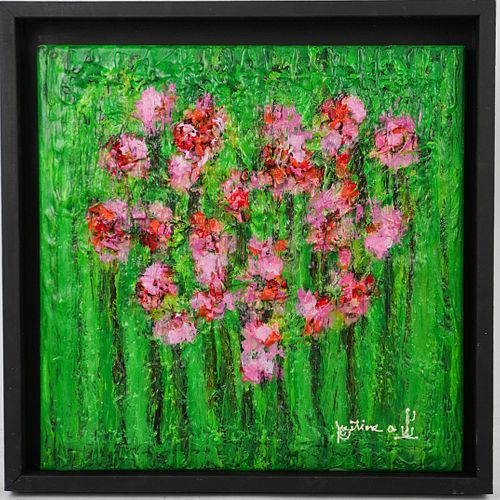 (JUSTINE ALEXANDER) SIGNED ABSTRACT