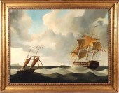 J.V. CAPUA OIL ON CANVAS "USS