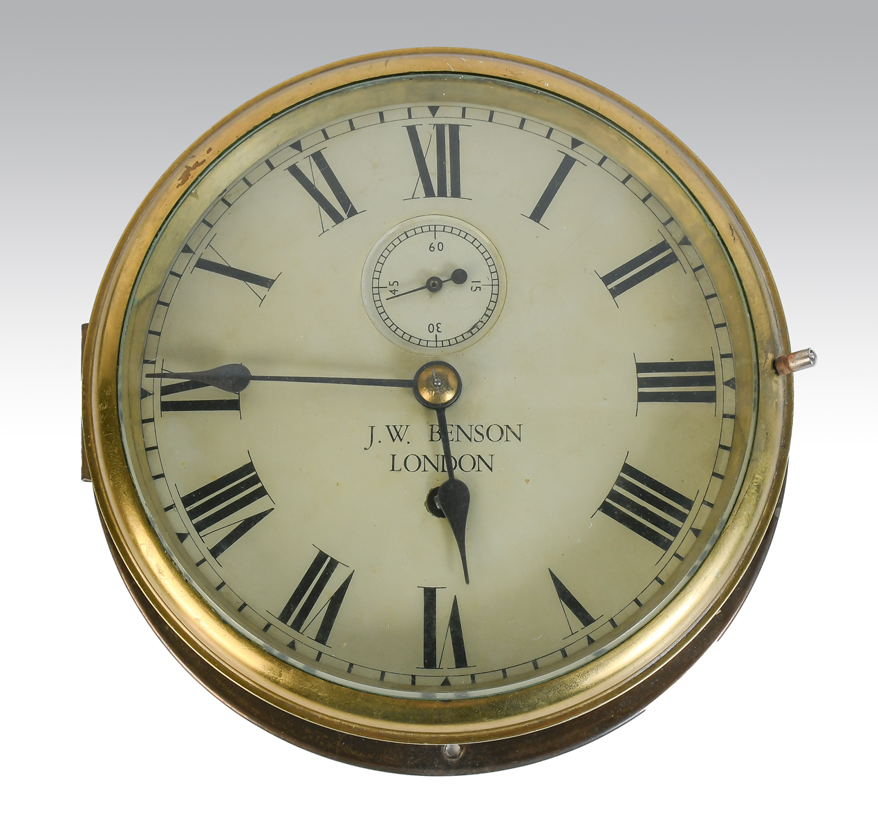 J.W. BENSON LONDON SHIP'S CLOCK: