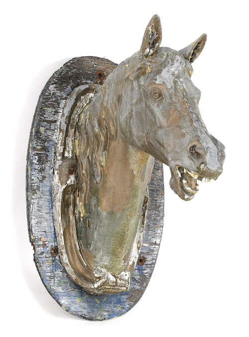 J.W. Fiske life size cast zinc