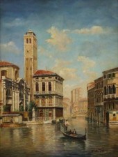 K. BURT (20TH C.) OIL PAINTING
