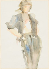 K. COLLEY, FASHION STUDY, WATE