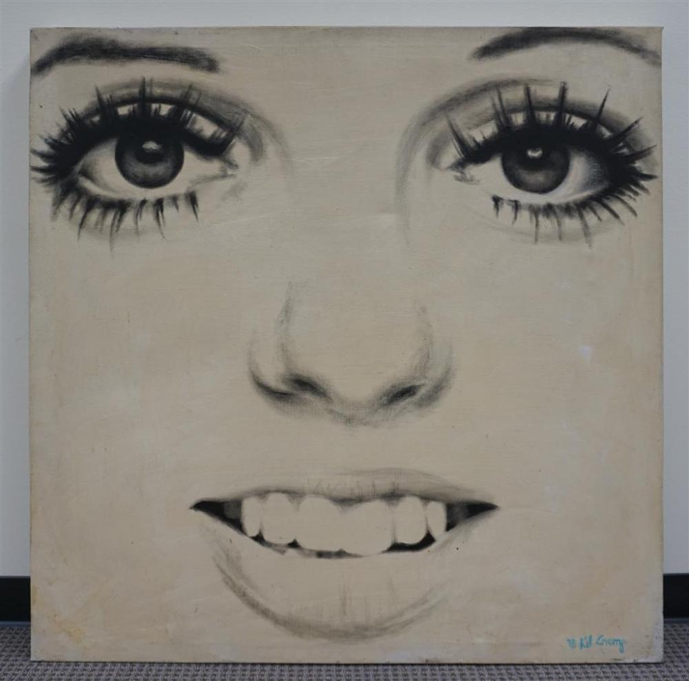 K J CRUMP, LIZA MINNELLI, OIL ON