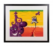 K. SCHARF, ABSTRACT PURPLE SUR