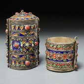 KABYLE BERBER, (2) ENAMELED SI