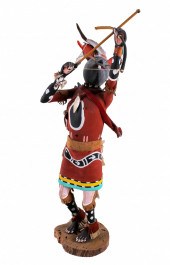 KACHINA DOLLpainted wood, shel
