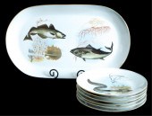 KAHLA GERMANY STURGEON FISH PL