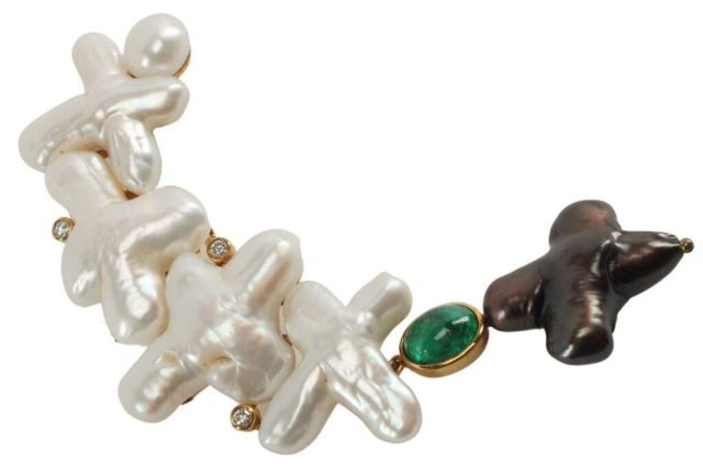 KAI-YIN LO 18KT, PEARL, DIAMOND &