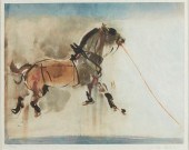 KAIKO MOTI "HORSE WITH ORANGE