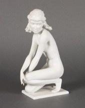 Kaiser bisque female nude figu