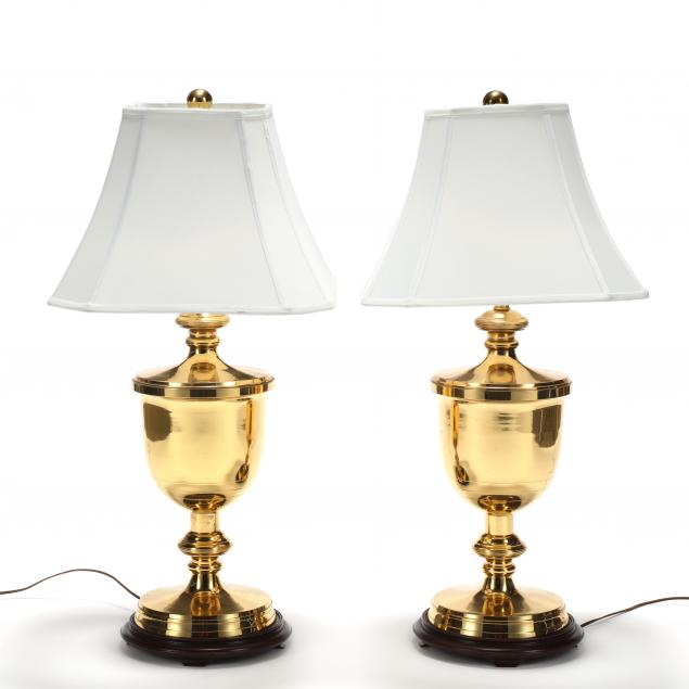 KAISER KUHN, PAIR OF BRASS URN