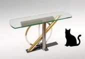 KAIZO OTO MODERN GLASS CONSOLE
