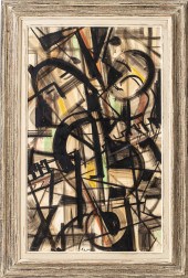 KAJAN SIGNED EXPRESSIONIST OIL