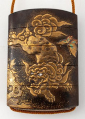 KAJIKAWA SIGNED GILT LACQUER I