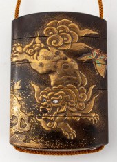 KAJIKAWA SIGNED GILT LACQUER I