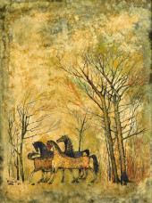 KALID (20TH C.), "HORSES IN AU