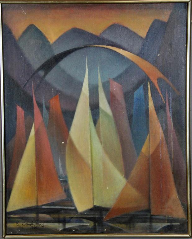 Kalman Czimbalmos Oil Painting On