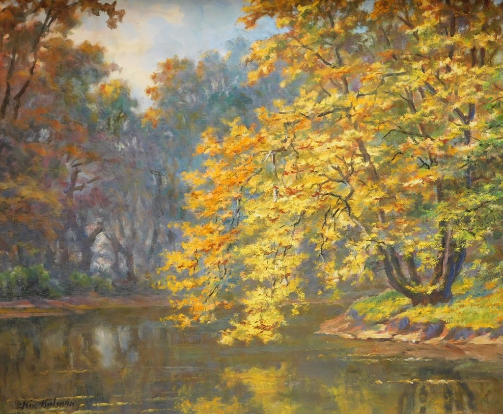 KALMAN KISS IMPRESSIONIST LANDSCAPE