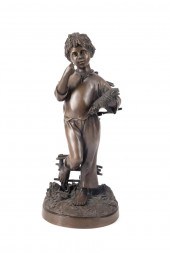 KAMIL, "FARM BOY," PATINATED B
