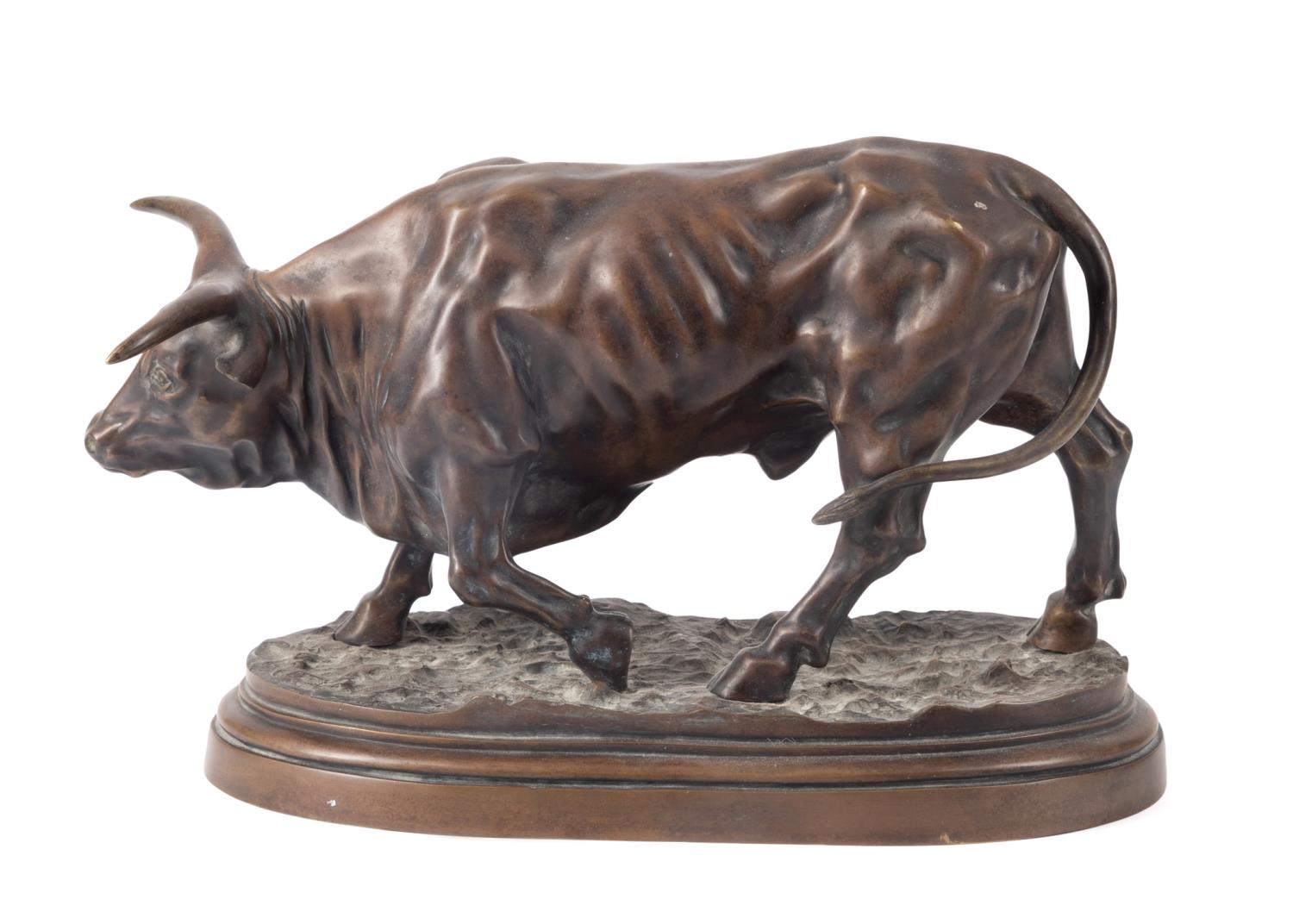 KAMIL, "OX", PATINATED BRONZE