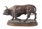 KAMIL, "OX", PATINATED BRONZE