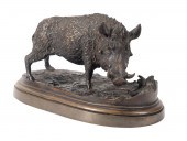 KAMIL, "WILD BOAR", PATINATED