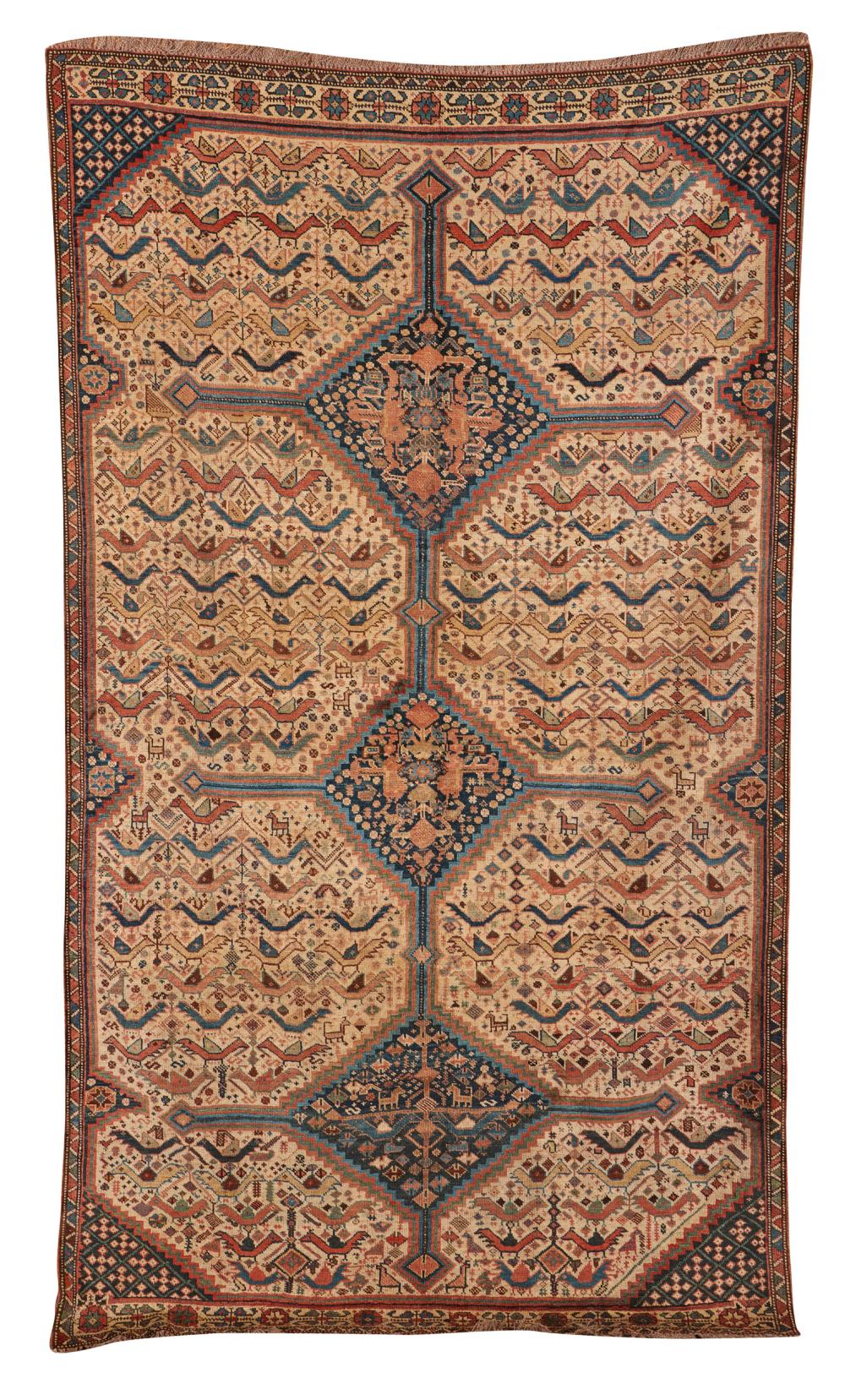 KAMPSEH BIRD RUG, PERSIA, CA.