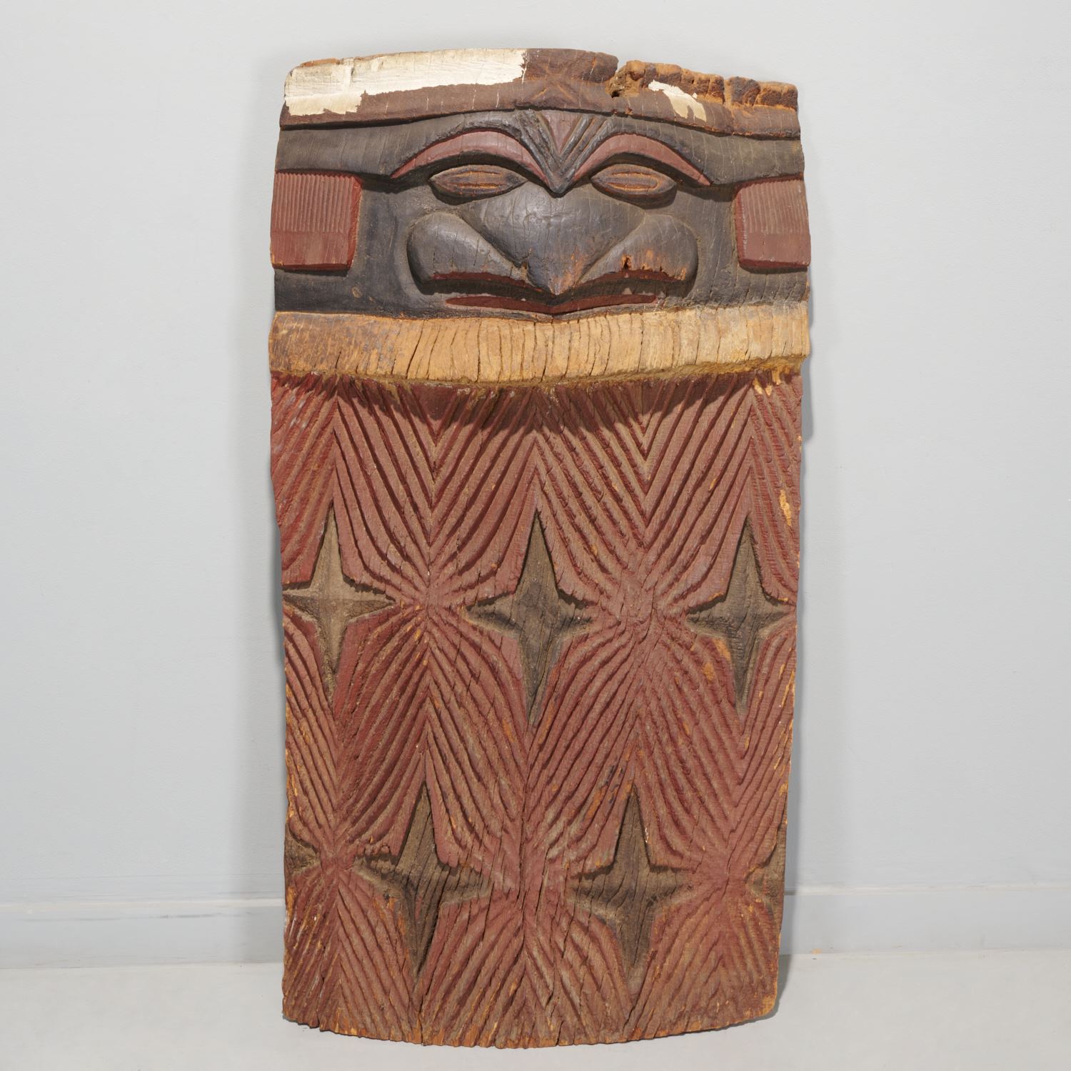 KANAK PEOPLES, CARVED DOOR JAMB, EX