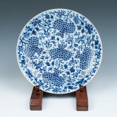 KANGXI BLUE AND WHITE LOTUS PL