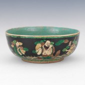 KANGXI FAMILLE NOIRE BOWL 4 ¼"