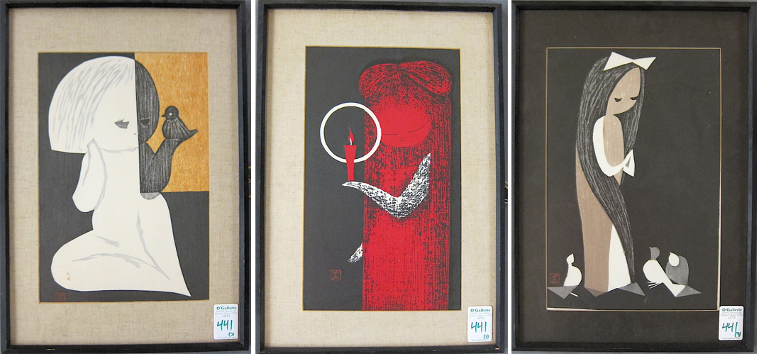 KAORO KAWANO THREE WOODCUTS