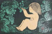 KAORU KAWANO WOODBLOCK GIRL IN
