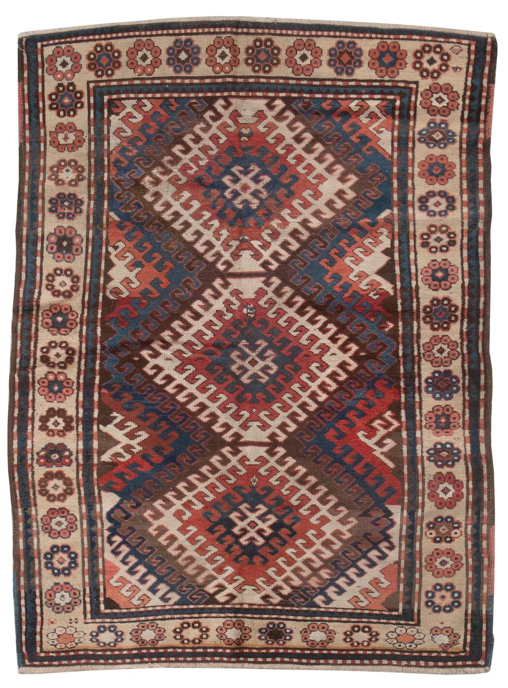 KARABAGH KAZAK RUG: 4’3” X 5’11”