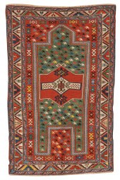 KARABAGH PRAYER RUG, CAUCASUS,
