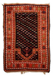 Karabaugh Prayer Rug rows of t