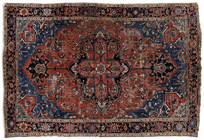 Karajeh rug, central medallion on