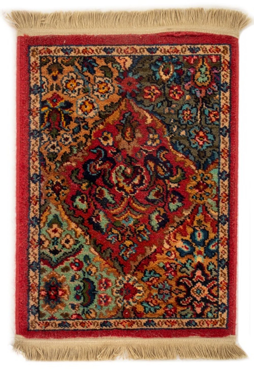 KARASTAN "KIRMAN" RUG, 2' X 1' 6"