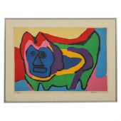 KAREL APPEL 1921-2006 BLUE FAC