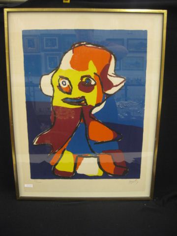 Karel Appel Lithograph Little Boy