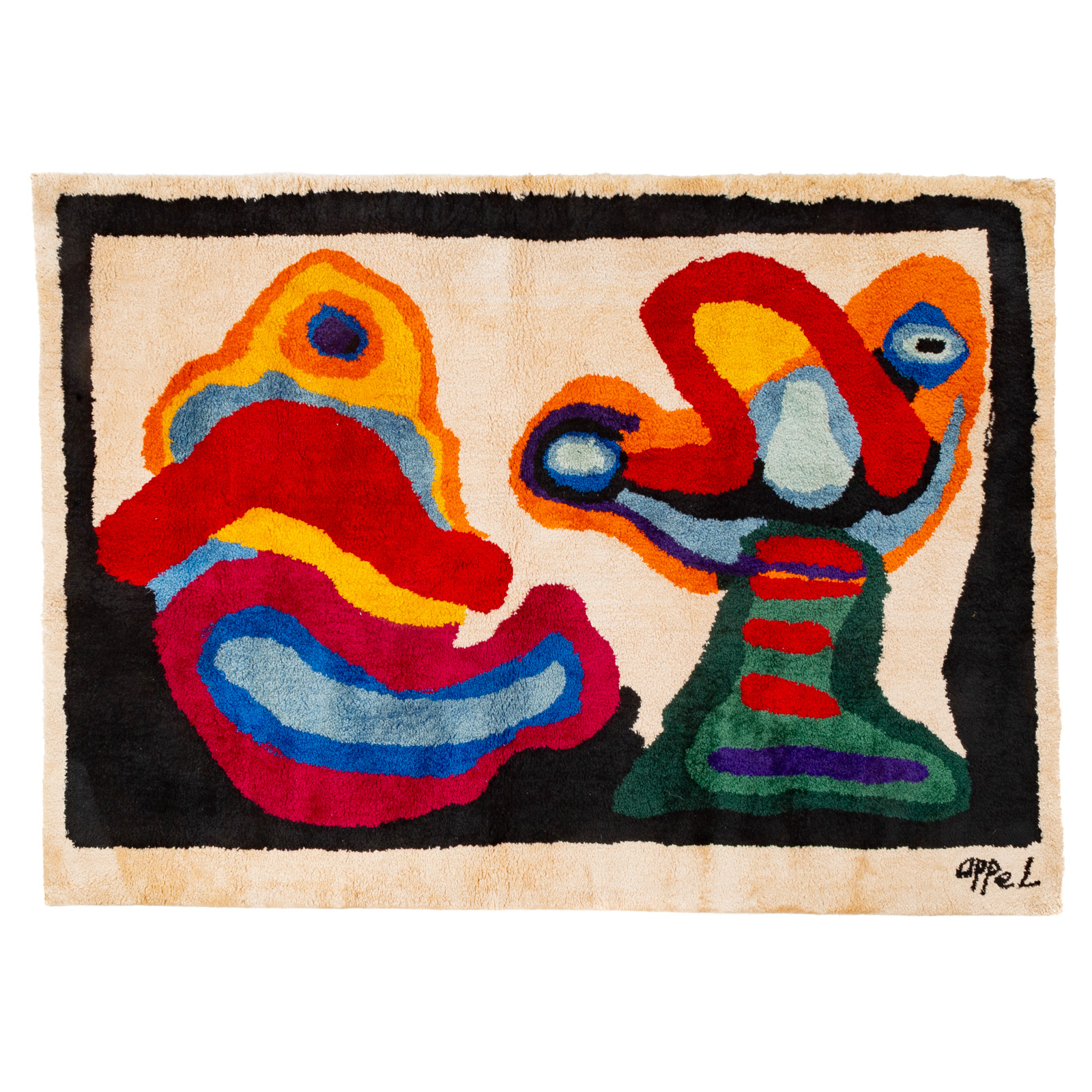 KAREL APPEL. TWO FACES, CARPET