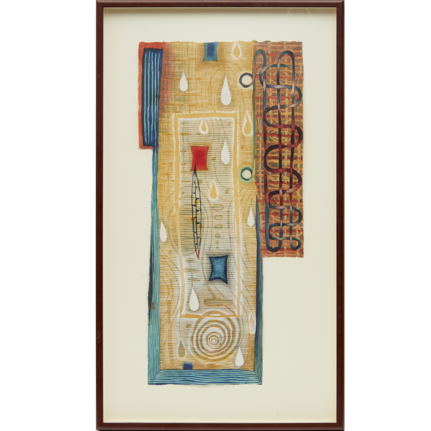 KAREN KUNC, COLOR WOODCUT, 2001