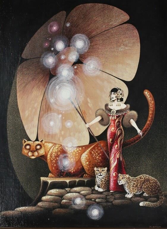 KAREN KUYKENDALL OIL ON BOARD