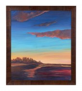 KAREN WEIHS, BEACH SCENE, OIL