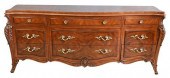 KARGES BURLWOOD AND MAHOGANY T