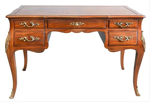 KARGES LOUIS XV STYLE BURL DESK,