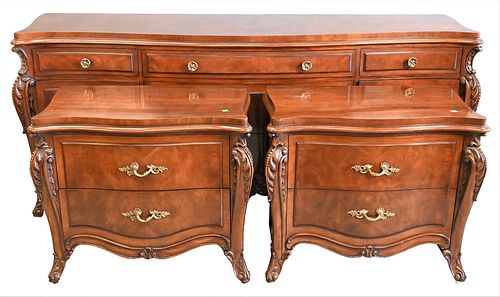 KARGES MAHOGANY THREE PIECE LOT, TO