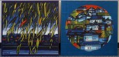 KARHU(?), VILLAGE SCENES, SILK