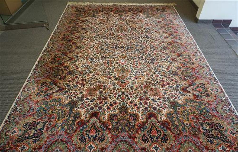KARISTAN KERMAN DESIGN RUG, 8 FT